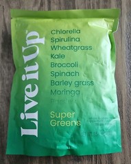 LIVE IT UP Super Greens 30 day Supply. New – Sealed 8.54 oz. Exp 8/27