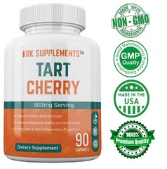 1 Bottle Tart Cherry Extract 900mg Arthritis Anthocyanins Gout Joint Pain