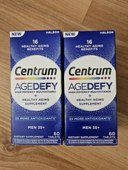 2x Centrum Age Defy Men’s Multivitamin Healthy Aging Supplement, 60 Tablets 1/28