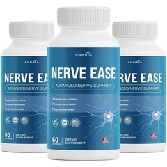 (3 Pack) Nerve Ease Nootropic Nerve Support Max Supplement, NerveEase Capsule