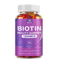 Biotin & Collagen Gummy 12000Mcg MultiVitamins for Hair, Skin, and Nails Health