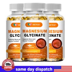 400MG Magnesium Glycinate High Absorption,Improved Sleep,Stress & Anxiety Relief