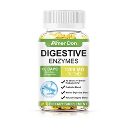 Digestive Enzymes Prebiotic & Probiotics Pancreatin Enzimas Digestivas 60PCS