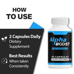 ( 6 Pack ) Alpha Boost Advanced Supplement for Men with Natural Ingredients