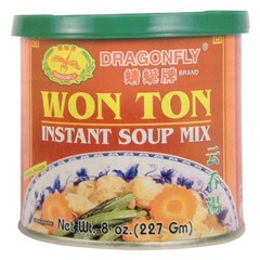 Dragonfly Won Ton Instant Soup Mix, 8 Ounce 8 ounce (Pack of 1)