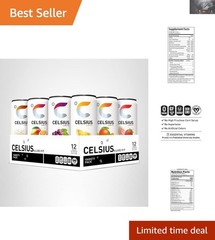 12-Pack Assorted Flavors – Essential Energy Drinks, 200mg Caffeine, Low Calorie