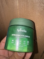 Organic Spirulina Chlorella Tablets + Super Greens, High 60 Count (Pack of 1)