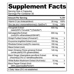 Nugenix® Maxx Testosterone – Boost Free Testosterone, Muscle & Libido 30 Serves