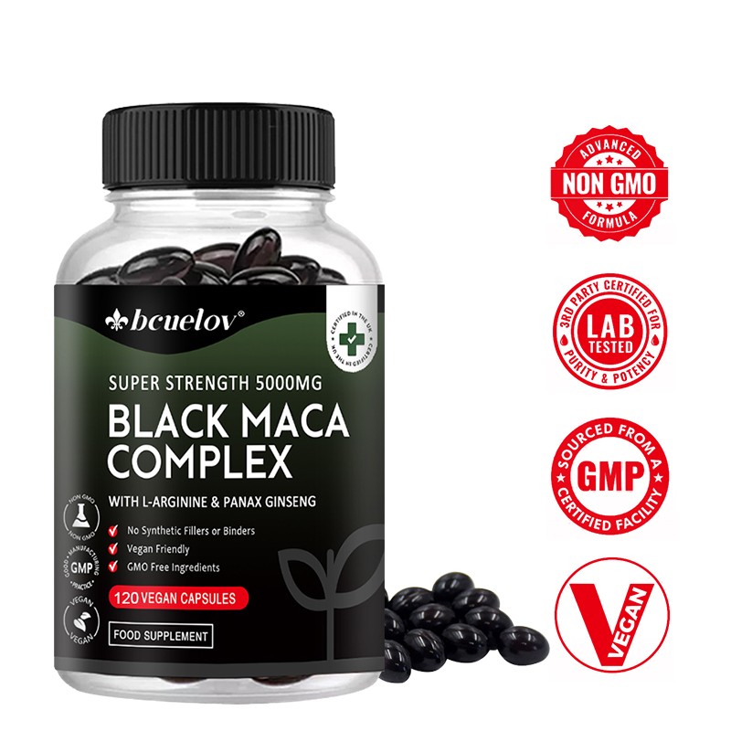 Black Maca Complex Boosts Energy Endurance Reproductive Health Balances Mood