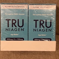 Tru Niagen 300mg NAD+ Booster 120ct Two 120ct Bottles 150mg Caps EXP 2/2028 NIB!