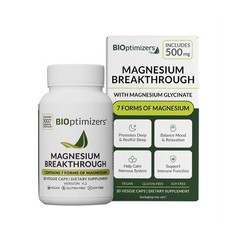 BIOptimizers Magnesium Breakthrough Supplement with 500mg – 7 Forms of Magnes…