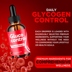 (2 Pack) Gluco Control Blood Support Drops Advanced Vitamin Supplement 2ML