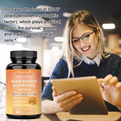 Brain Supplements & Nootropics – Memory Focus Mental Concentration Booster Caps