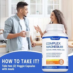 Magnesium Complex 120pcs – Restful Sleep and Relieves Muscle, Bone, Joint Health