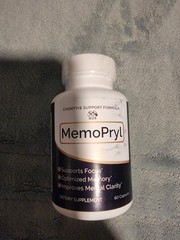 MemoPryl Brain Support Supplement Memory, Focus & Mental Clarity Bacopa, Ginkgo