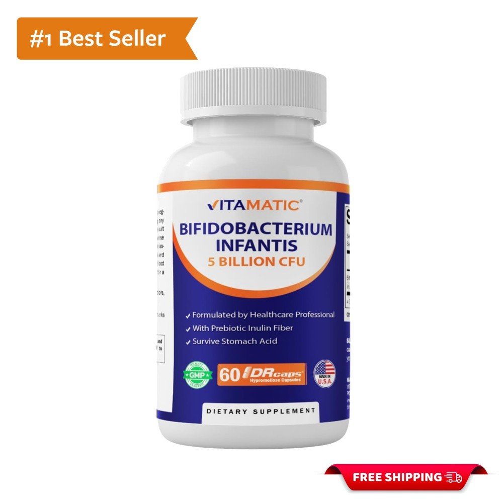 Bifidobacterium Infantis – 5 Billion per DR Capsule – 60 Count – Digestive Su…