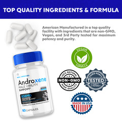 (3 Pack) Androxene Male Pills Maximize Energy, Vitality & Stamina 180 Capsules