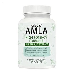 Amla Capsules 1000mg Organic Indian Gooseberry 60 Ct Ayurvedic Alevia Fruit US
