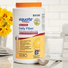 Equate Daily Fiber Orange Smooth Fiber Powder, 48.2 oz