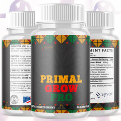 Primal Grow Pro Advanced Formula Natural Energy & Fitness Support 120 Capsules