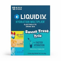 Liquid I.V. Sweet Treat Trio Multiplier Powdered Electrolyte Drink Mix, 12ct