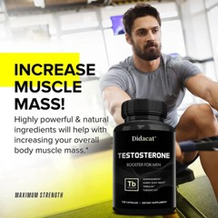 Natural Testosteron Booster – Increase Energy, Improve Muscle Strength 120 caps