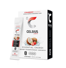 CELSIUS On The Go Energy Drink Mix, Strawberry Coconut (14 Stick Pack)