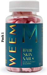 2Pack WEEM Hair Skin and Nails Gummies Supports Healthy Hair 60ct EXP 08/27