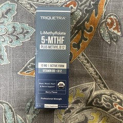 Triquetra 5-MTHF L-Methylfolate Methyl B12 Liquid 1oz 60 Servings BERRY EXP27