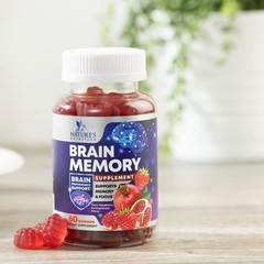 Memory Gummies for Brain Support for Memory, Focus, Concentration, & Learning