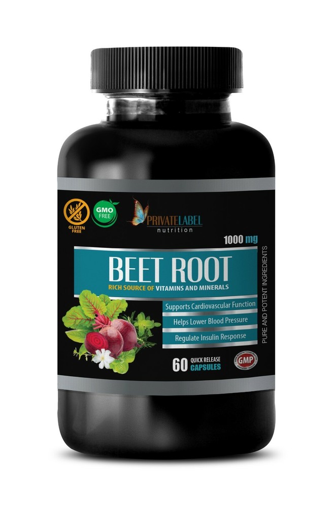 Improves endurance – BEET ROOT – Brightens complexion 1 Bottles 60 Capsules