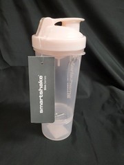 Smartshake SLIM 500ml/17oz Shaker Botle w/ Dry Container Cotton Pink NEW
