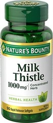 Nature’s Bounty Milk Thistle, Herbal Health Supplement, Supports Liver Health,