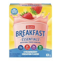 Carnation Breakfast Essentials Complete Nutritional Drink Strawberry 1.26 oz….