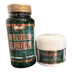 Celulas Madre Stem Cell Enhancer 120 Capsules + Cream 2oz AFA Extract Combo Pack