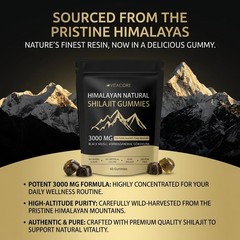 VitacoreHimalayan Shilajit Gummies, Vitadrive Himalayan 30 Count (Pack of 1)