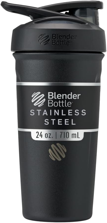 Blenderbottle Strada Shaker Cup Insulated Stainless Steel Water Bottle with Wire