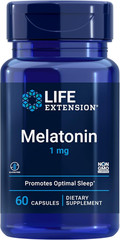 Life Extension Melatonin 1 Mg – for Restful Night, Hormone Balance, and Immune H