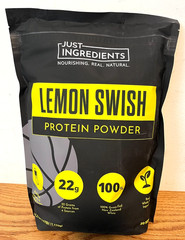 Just Ingredients LEMON SWISH Protein Powder, 30 Servings 2.57lb, 22G, exp 7/2027