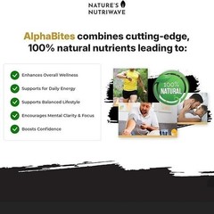 NEW Alpha Bites Gummies AlphaBites Max Performance Gummy (1 Month Supply)1-3PCS-