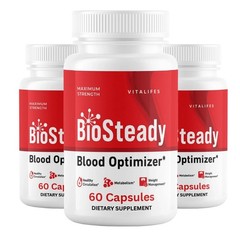 (3 Pack) BioSteady Advanced Blood Max Support Supplement Bio Steady 180 Capsules