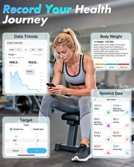 Bluetooth Smart Body Weight Scale, Digital Bathroom Scale with BMI & Body Fat, 4