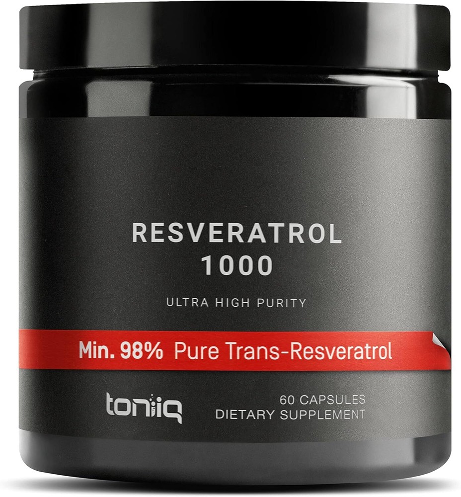 Trans Resveratrol 1000mg 98% Pure, Highly Purified Bioavailable Resveratrol 60c