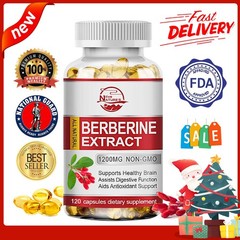 Berberine 1200mg – High Potency Berberine Capsules – 120PC – Blood Sugar Support