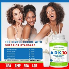 ADK-10: Supplement for Bone Health, Heart Health, Immune Support, 90 capsules