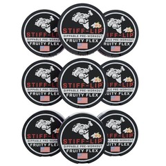 9 PACK STIFF LIP Dippable PRE-WORKOUT High Stim 300mg Caffeine See Description
