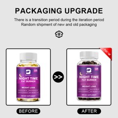 Night Time Fat Burner Supplement Weight Loss Appetite Suppressant Detox 60/120pc