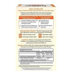Amberen Multi-Symptom Menopause Relief 90 Capsules | Fresh, Long Exp Date