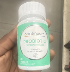 Continuum Probiotic Digestive Support Gut Health Blend, 30 Tablets