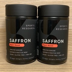 2 Pack Sports Research Saffron Extract 30 mg – Mood & Stress Support 2 x 60ct